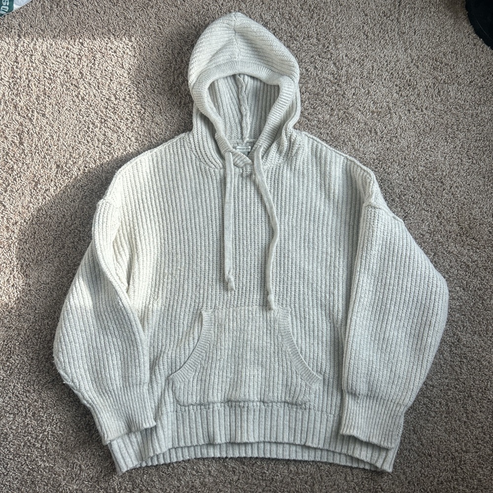 American Eagle Outfitters Cream Knit Sweater